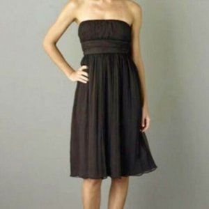 J Crew brown silk dress 14 100% Silk  Emily NEW
